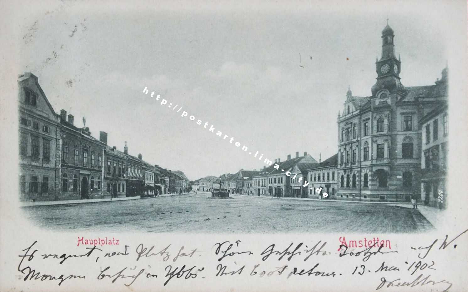 Amstetten Hauptplatz 1902